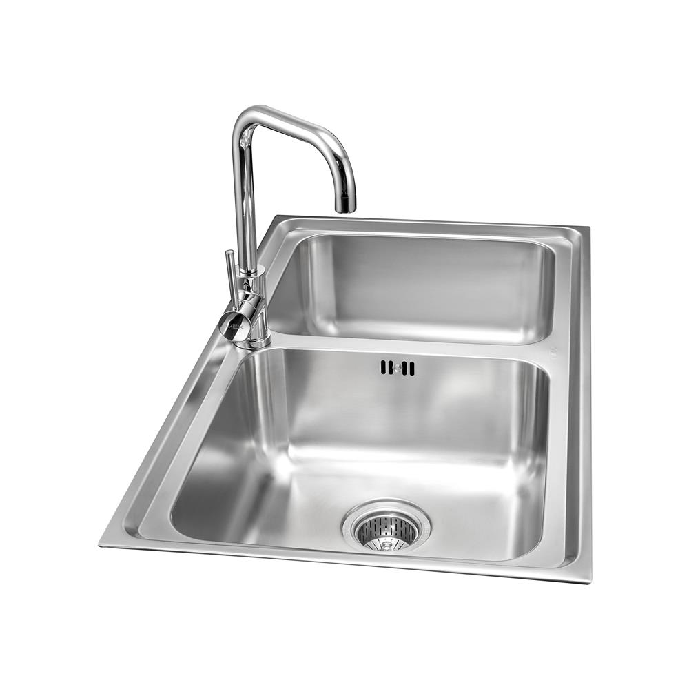 ซิงค์ฝัง 2หลุม MEX DLS86B สเตนเลส