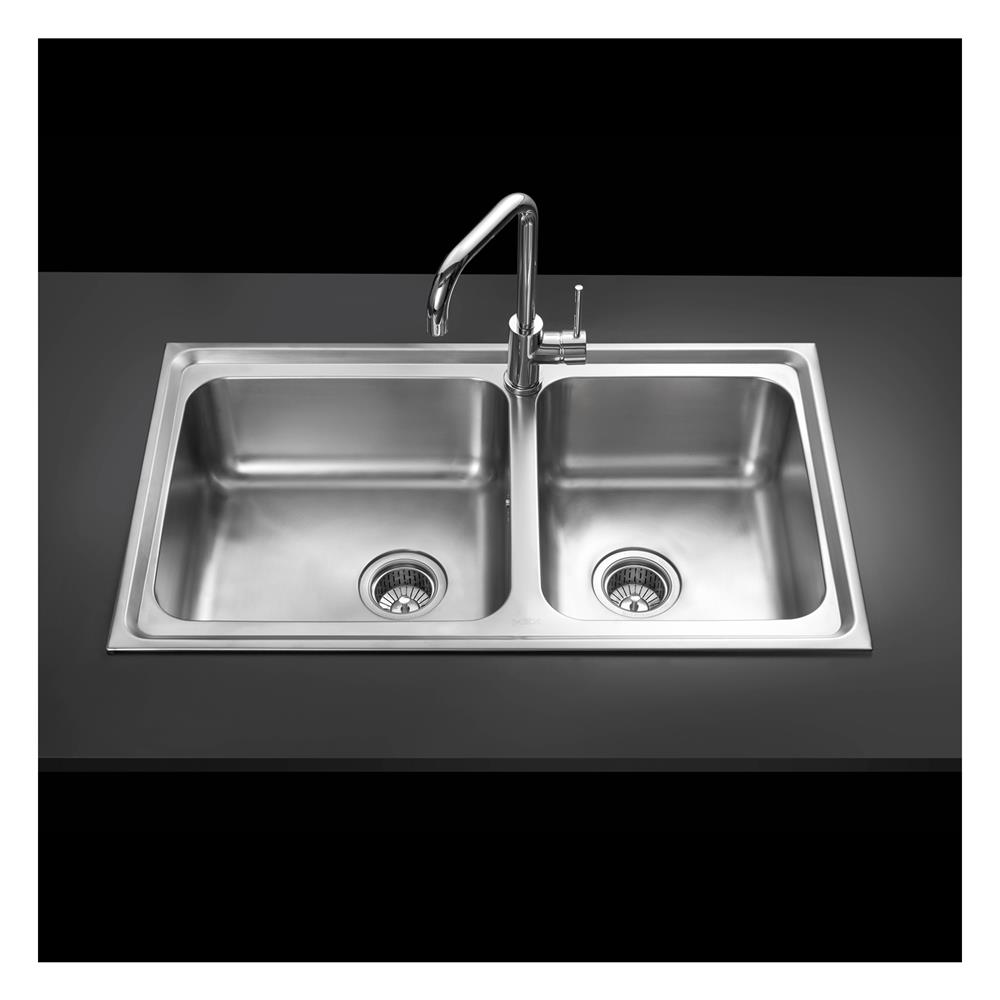 ซิงค์ฝัง 2หลุม MEX DLS86B สเตนเลส