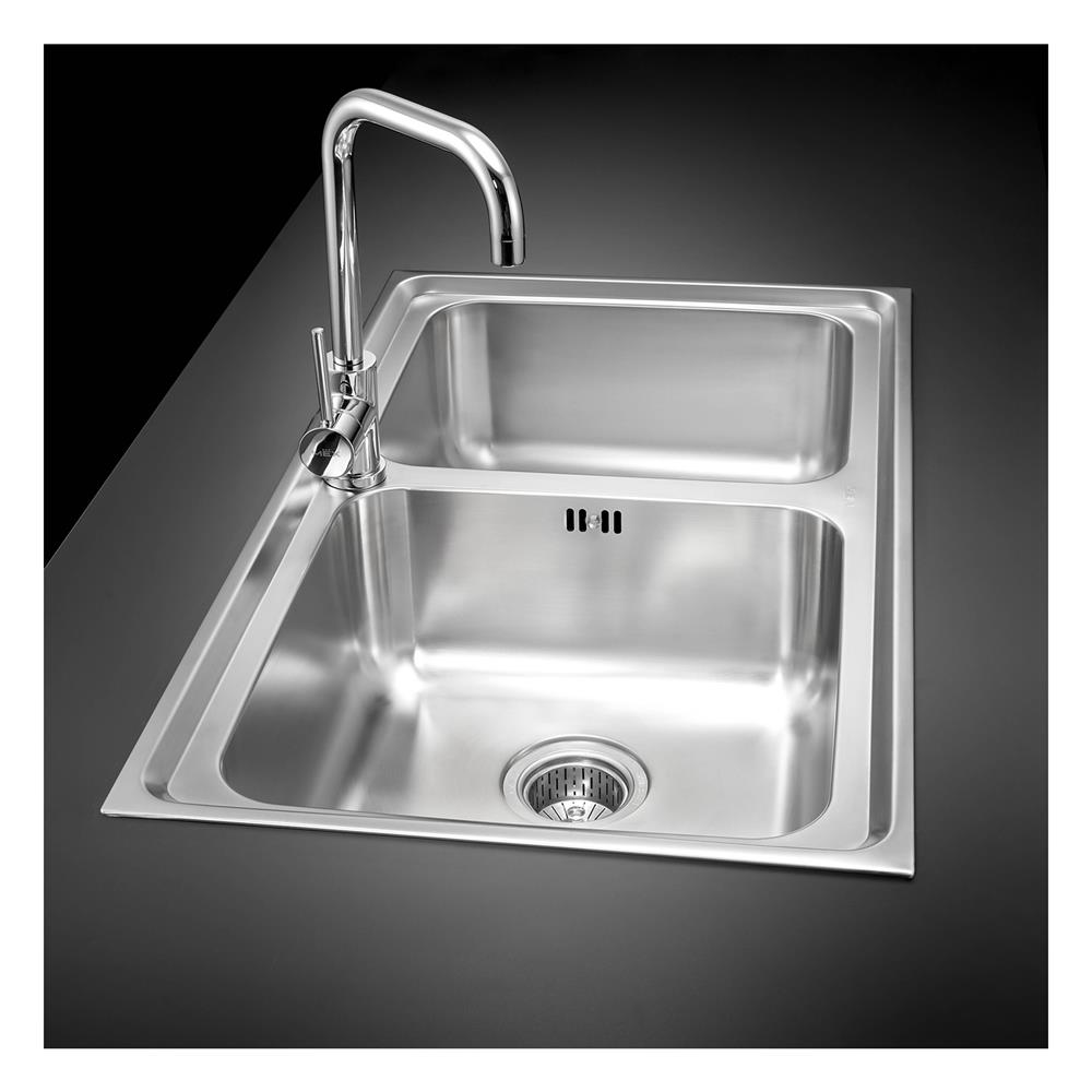 ซิงค์ฝัง 2หลุม MEX DLS86B สเตนเลส