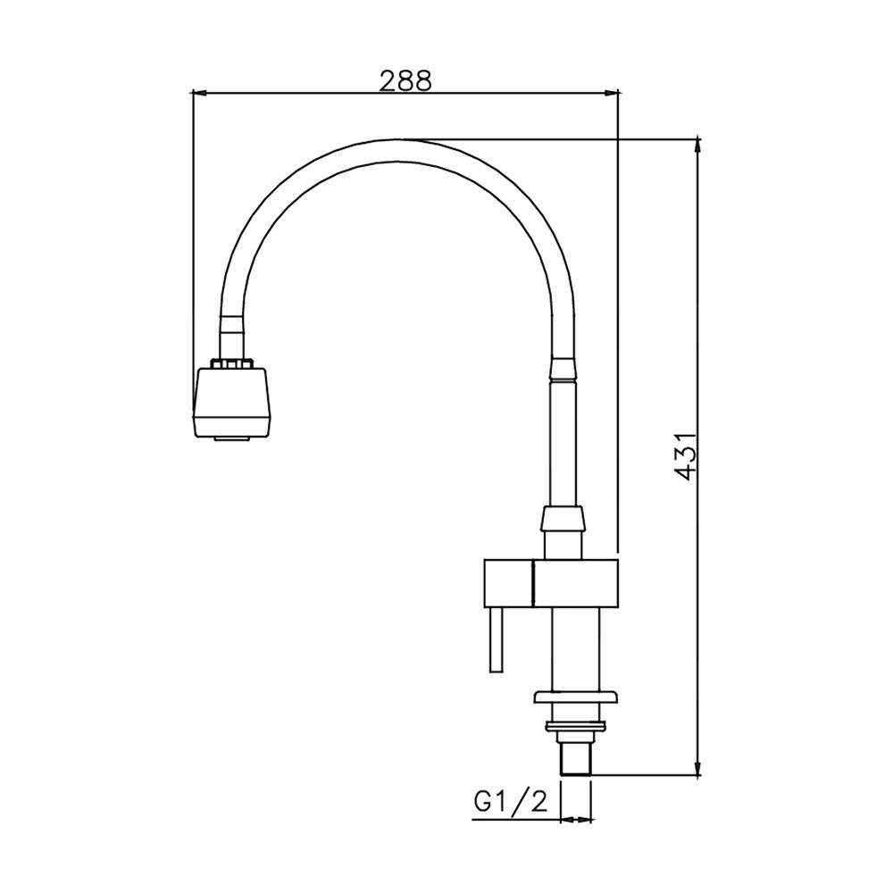 ก๊อกซิงค์เดี่ยวเคาน์เตอร์ WS-0233