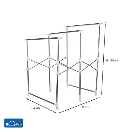 ราวตากผ้าปรับระดับพับได้ 3 เส้น YLT-0388B PLIM_5