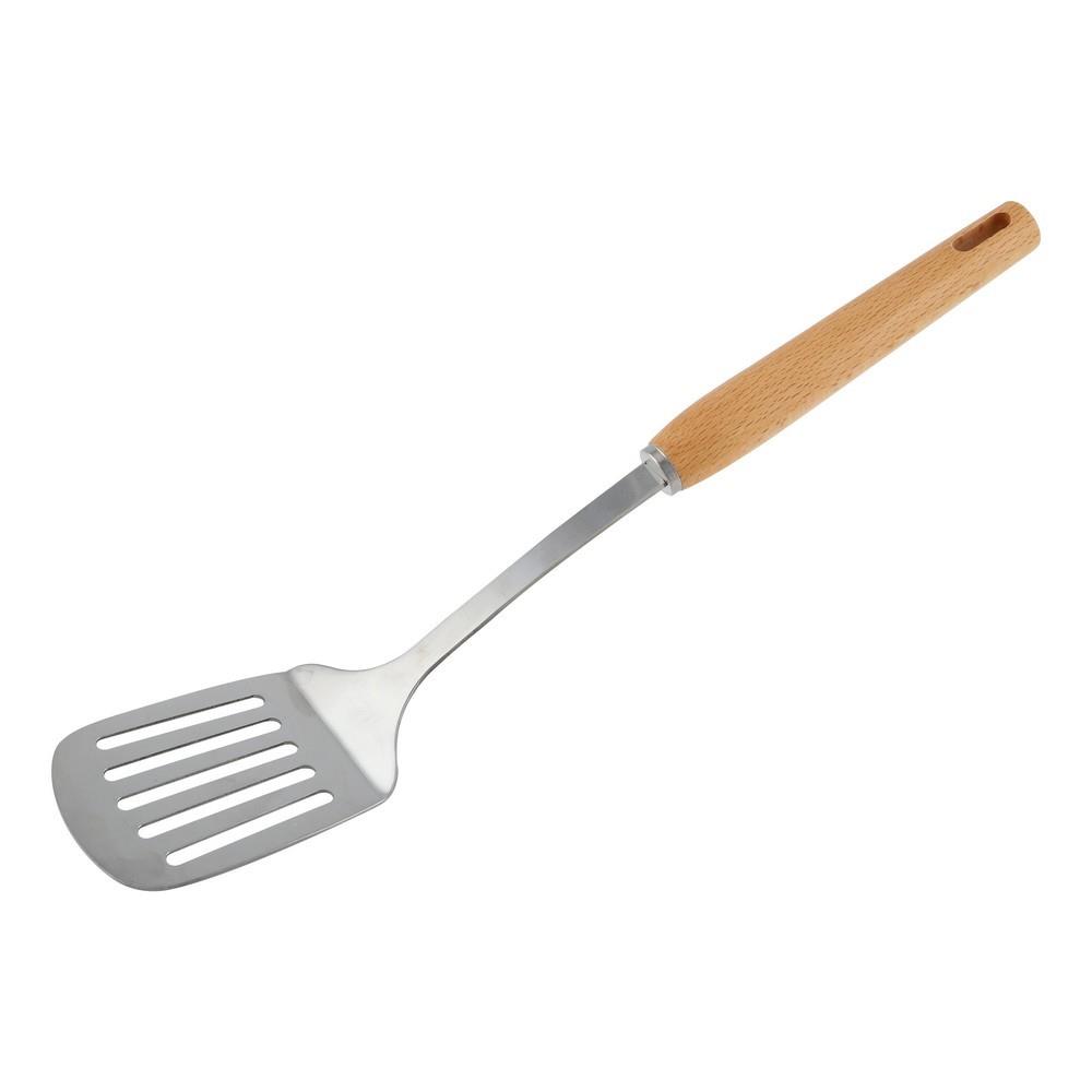 ตะหลิวสเตนเลสมีร่องด้ามไม้ FACKELMANN