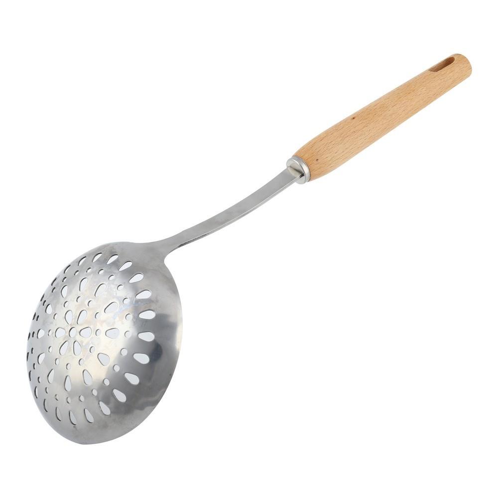 กระชอนสเตนเลส FACKELMANN ด้ามไม้