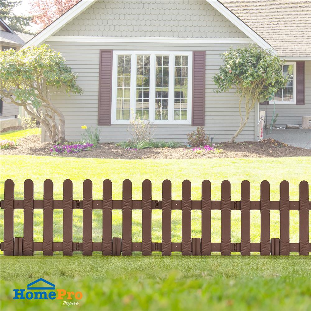 รั้วพลาสติก BABA 309 (4P) สีน้ำตาลเข้ม