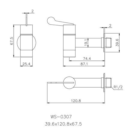 ก๊อกล้างพื้น 1 ทาง WS-0307_1