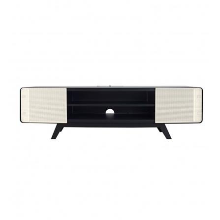 ตู้วางทีวี KIOSK PT-04 DG 150 ซม. สีดำ/ขาว_1