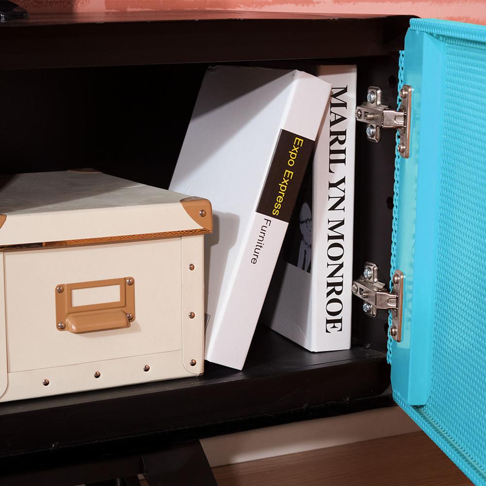 ตู้วางทีวี KIOSK PT-04 BO 150 ซม. สีดำ/ฟ้า