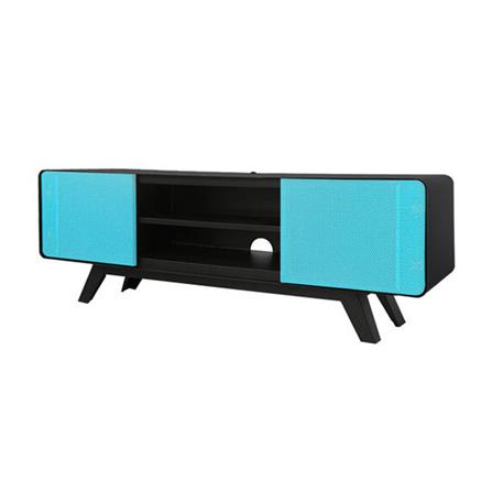 ตู้วางทีวี KIOSK PT-04 BO 150 ซม. สีดำ/ฟ้า_0