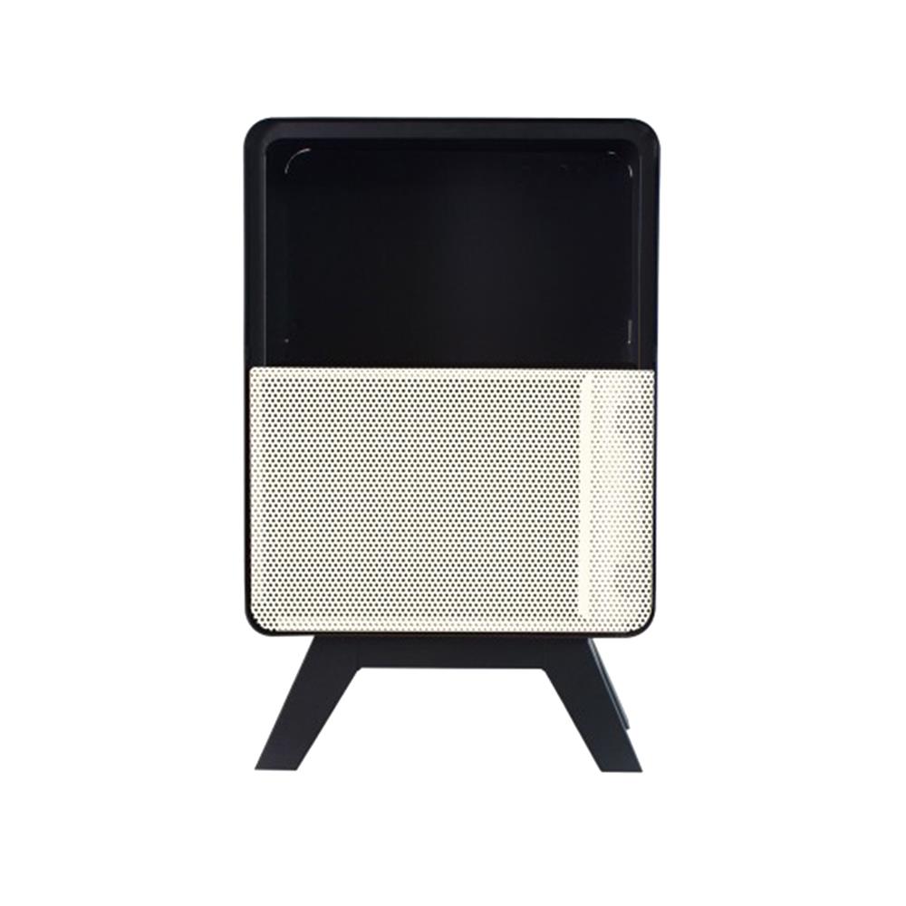 ตู้เหล็กบานผสม KIOSK PT-02 DG สีดำ/ขาว