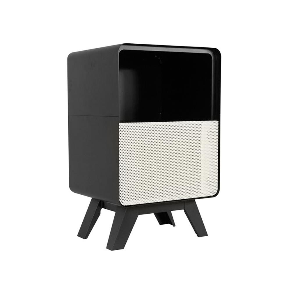 ตู้เหล็กบานผสม KIOSK PT-02 DG สีดำ/ขาว