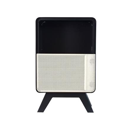 ตู้เหล็กบานผสม KIOSK PT-02 DG สีดำ/ขาว