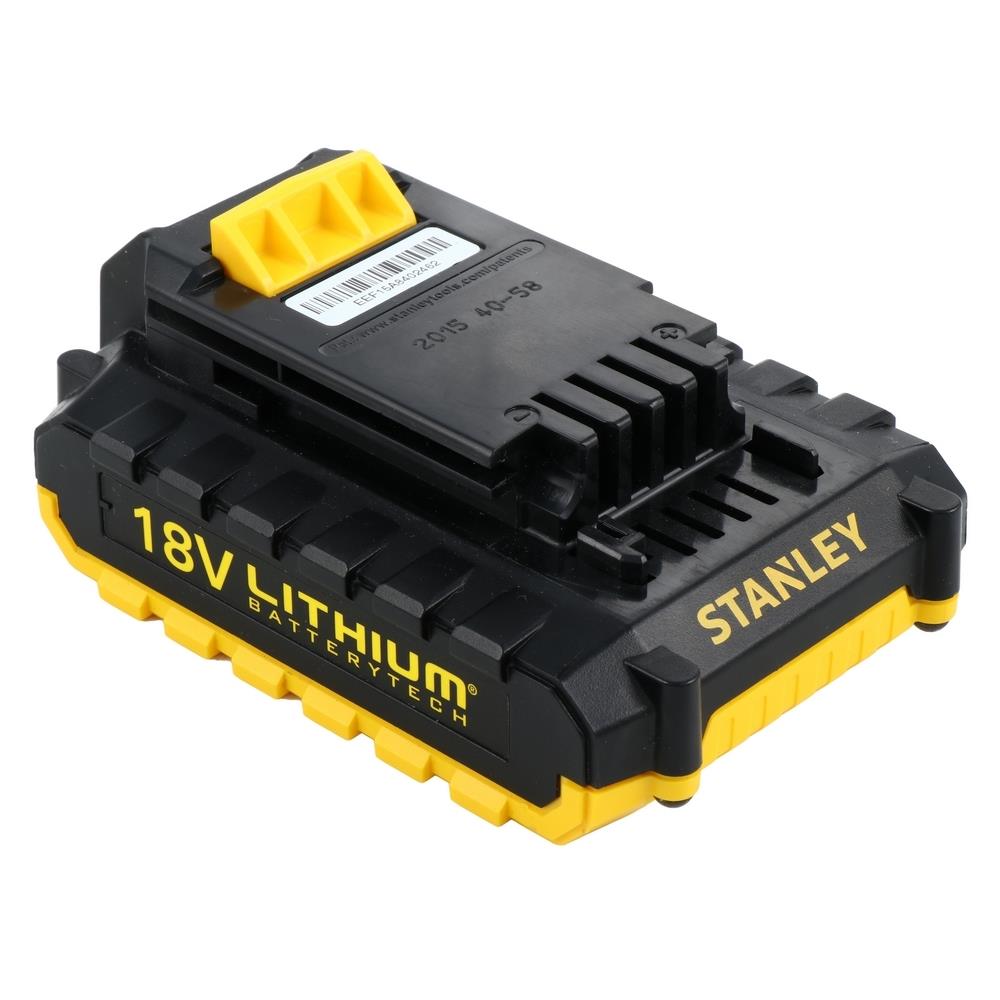 สว่านกระแทกไร้สาย (พร้อมแบตเตอรี่) STANLEY SCH20C2K-B1 18 โวลต์