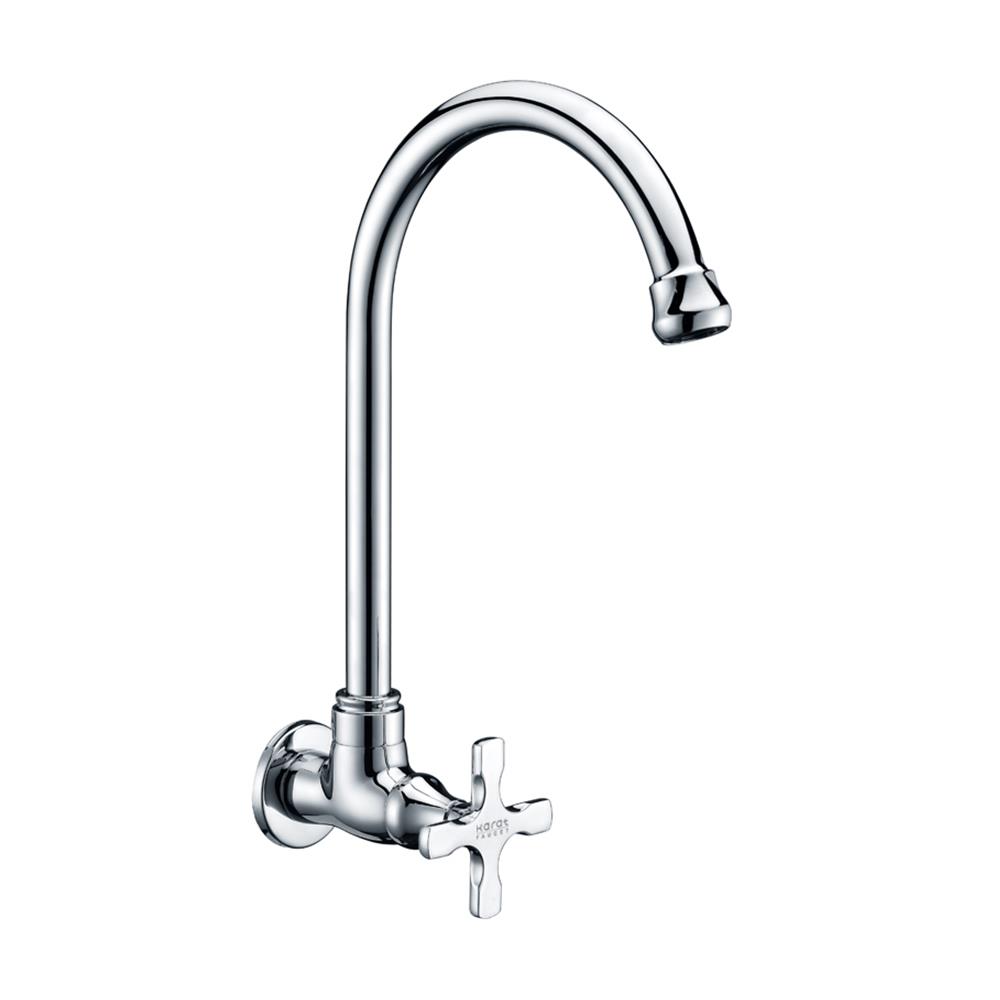 ก๊อกซิงค์เดี่ยวติดผนัง KARAT KF-10-531-50 สีโครม