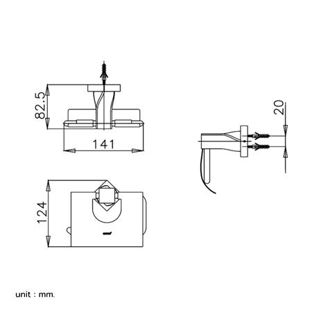 ที่ใส่กระดาษ COTTO CT0065#BL สีดำ_1