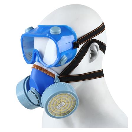 หน้ากากครึ่งหน้าไส้กรองคู่พร้อมแว่นตา YAMADA 522 1 ชิ้น_1