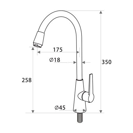 ก๊อกซิงค์เดี่ยวเคาน์เตอร์ RASLAND RA DZ-1907_2