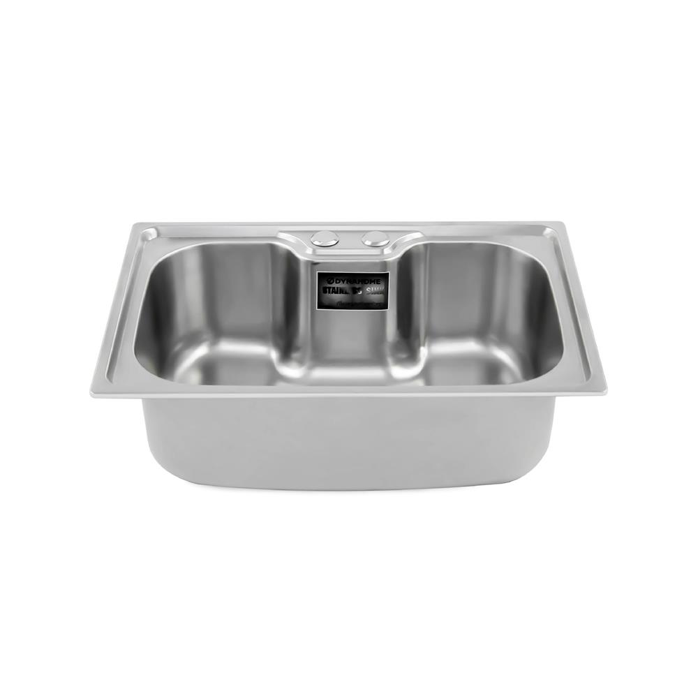 ซิงค์ฝัง 1 หลุม DYNA HOME DH-6042 สีเงิน