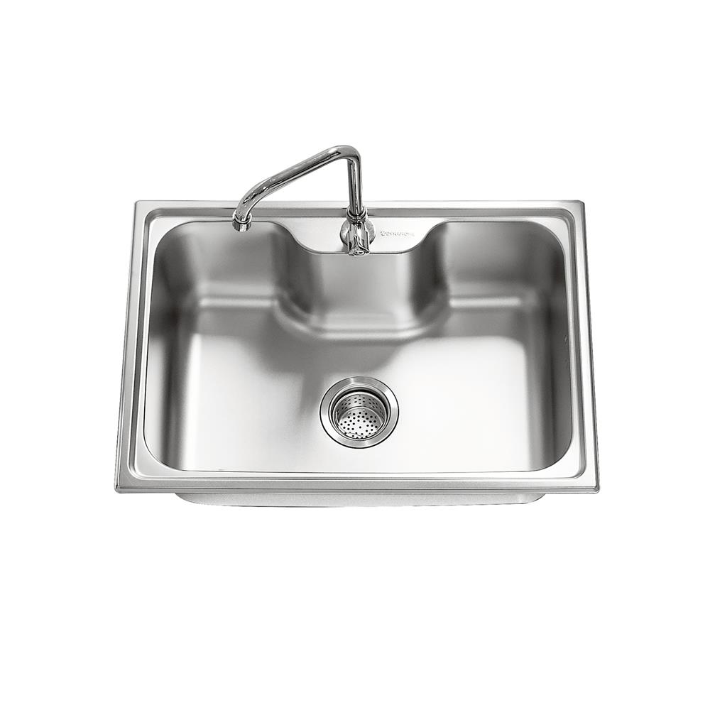 ซิงค์ฝัง 1 หลุม DYNA HOME DH-6042 สีเงิน