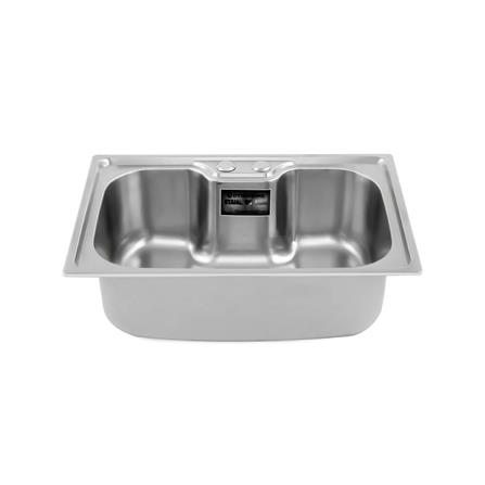 ซิงค์ฝัง 1 หลุม DYNA HOME DH-6042 สีเงิน