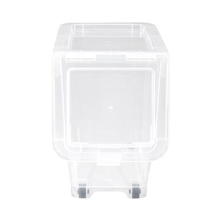 กล่องเก็บของ มีล้อ ฝาหน้า STACKO 70550 ไซซ์ S สีใส_1