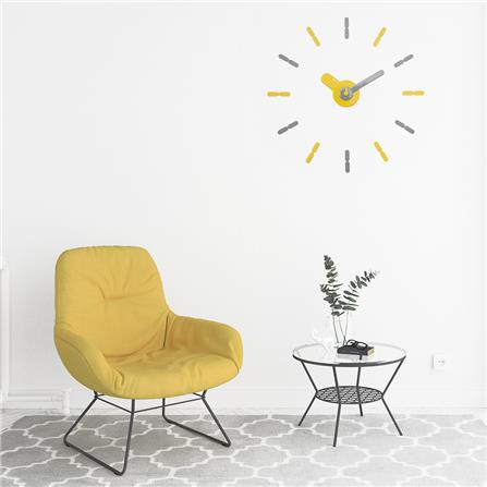 นาฬิกาติดผนัง ON TIME V1 DIY 22 นิ้ว สีเหลือง/เทา_2