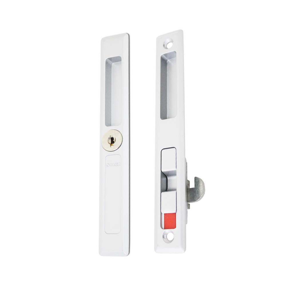 กุญแจบานเลื่อน SOLEX 2KLL สีขาว