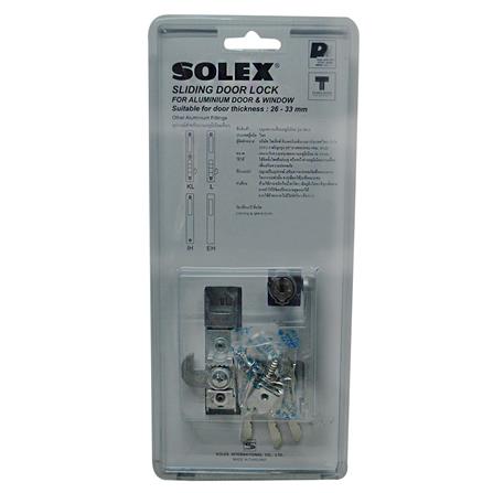 กุญแจบานเลื่อน SOLEX 2KLL สีเงิน_1