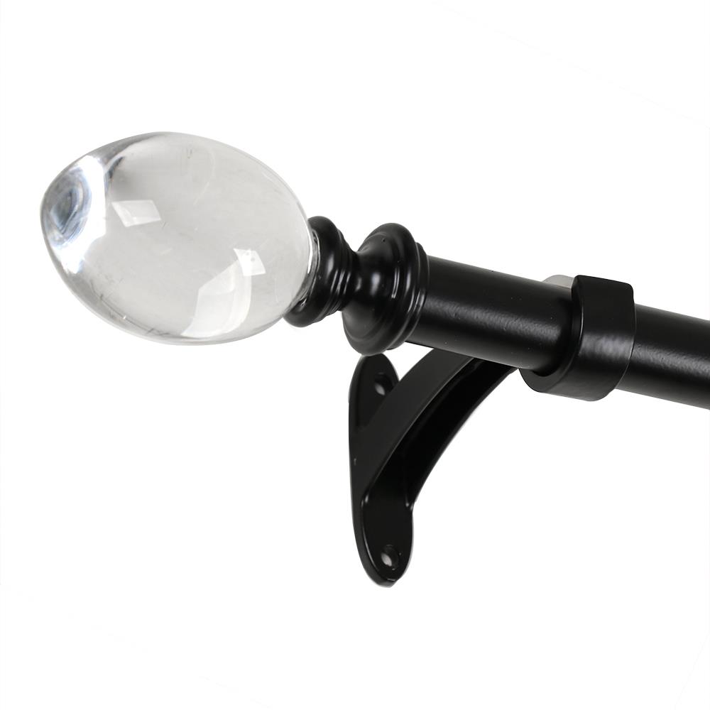 รางเหล็ก ยืดหด HOME LIVING STYLE OVAL 110-210 ซม. สีดำ