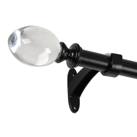 รางเหล็ก ยืดหด HOME LIVING STYLE OVAL 110-210 ซม. สีดำ_1