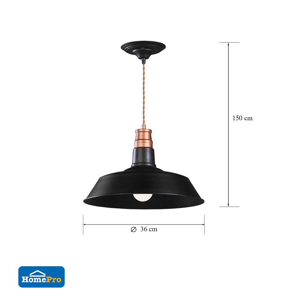 ไฟช่อ CARINI MS16D08 สีดำ 1 หัว