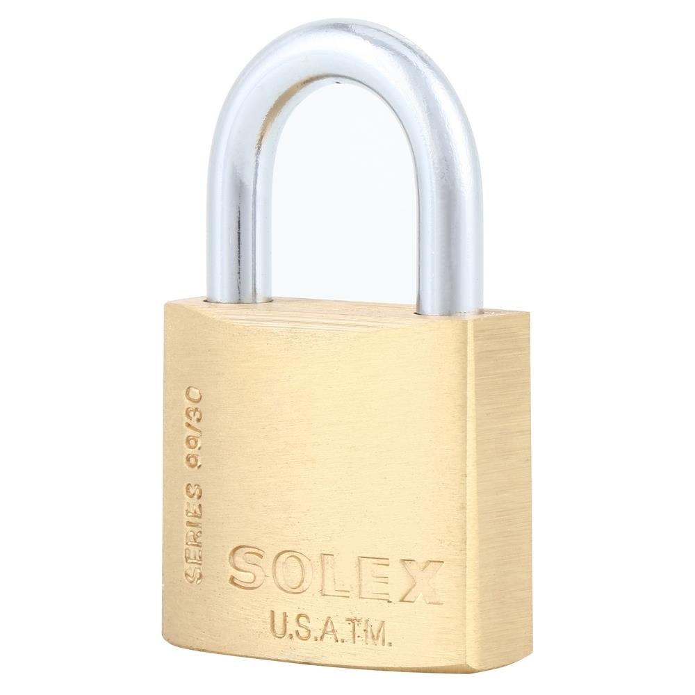 กุญแจคีย์อะไลก์ SOLEX KAL 3:1 SL99 30 มม. สีทองเหลือง 3 ตัว/ชุด