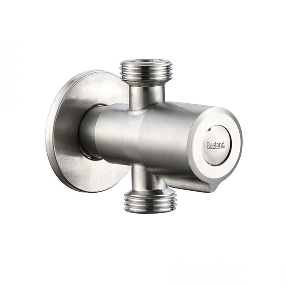 สต๊อปวาล์ว 2 ทาง RASLAND RS BS004 สีสเตนเลส