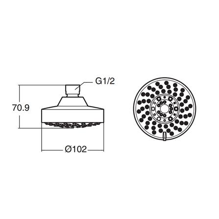 ฝักบัวก้านแข็งพร้อมก้าน AMERICAN STANDARD F40011-CHADY_1
