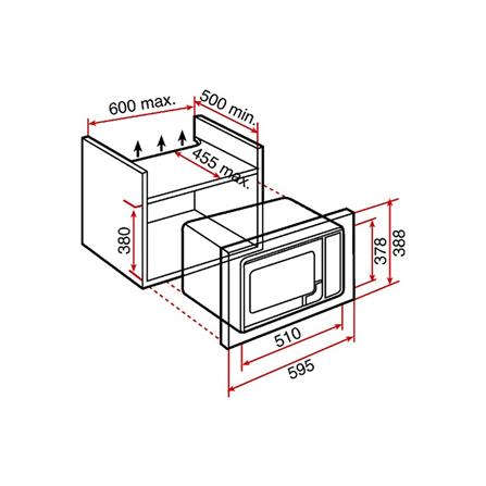 ไมโครเวฟฝังดิจิตอล TEKA MWE 255 FI 59.50 ซม._3