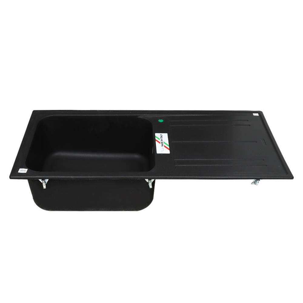 ซิงค์ฝัง 1หลุม 1ที่พัก METRIX MOS11BL สีดำ