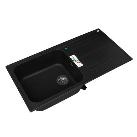 ซิงค์ฝัง 1หลุม 1ที่พัก METRIX MOS11BL สีดำ