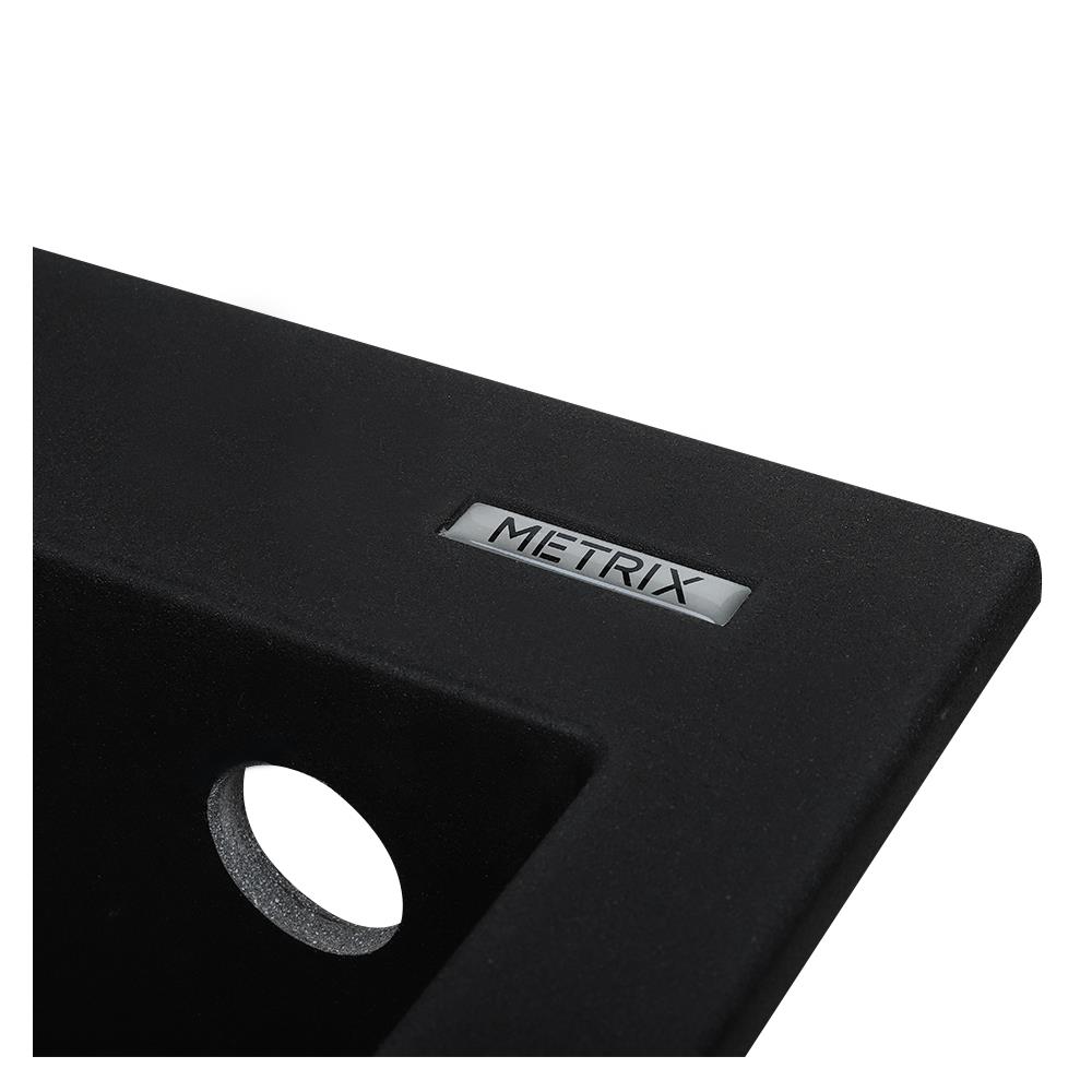 ซิงค์ฝัง 1หลุม METRIX KIN100BL สีดำ