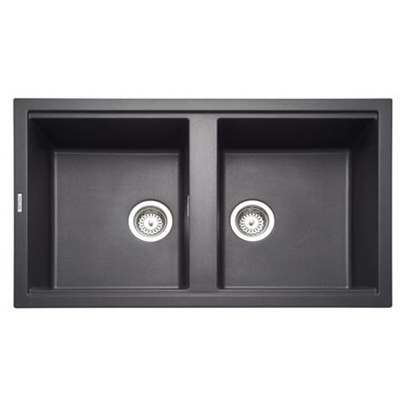 ซิงค์ฝัง 2หลุม METRIX KIN20BL สีดำ