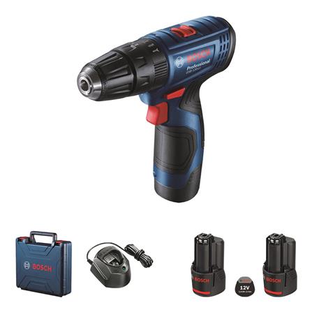 สว่านกระแทกไร้สาย (พร้อมแบตเตอรี่) BOSCH GSB120-Li 12 โวลต์