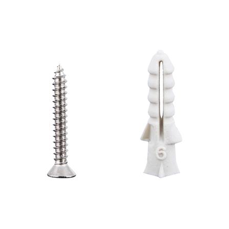 พุกพลาสติก พร้อมสกรู BY TORA เบอร์ 6 50 ตัว_1