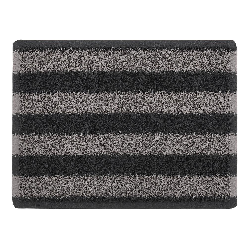 พรมเช็ดเท้าดักฝุ่น HOME LIVING STYLE CMDB11S 45X60 ซม. สีเทา/ดำ