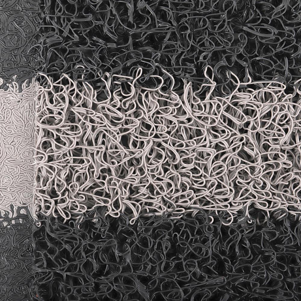 พรมเช็ดเท้าดักฝุ่น HOME LIVING STYLE CMDB11S 45X60 ซม. สีเทา/ดำ