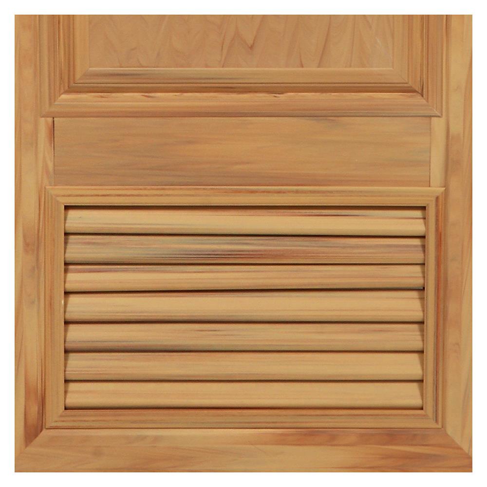 ประตูห้องน้ำ PVC AZLE W1 เกล็ดล่าง 70X200 ซม. สีสักทอง