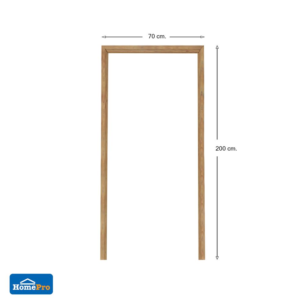 วงกบประตู PVC ลายไม้ AZLE 70X200 ซม. สีสักทอง