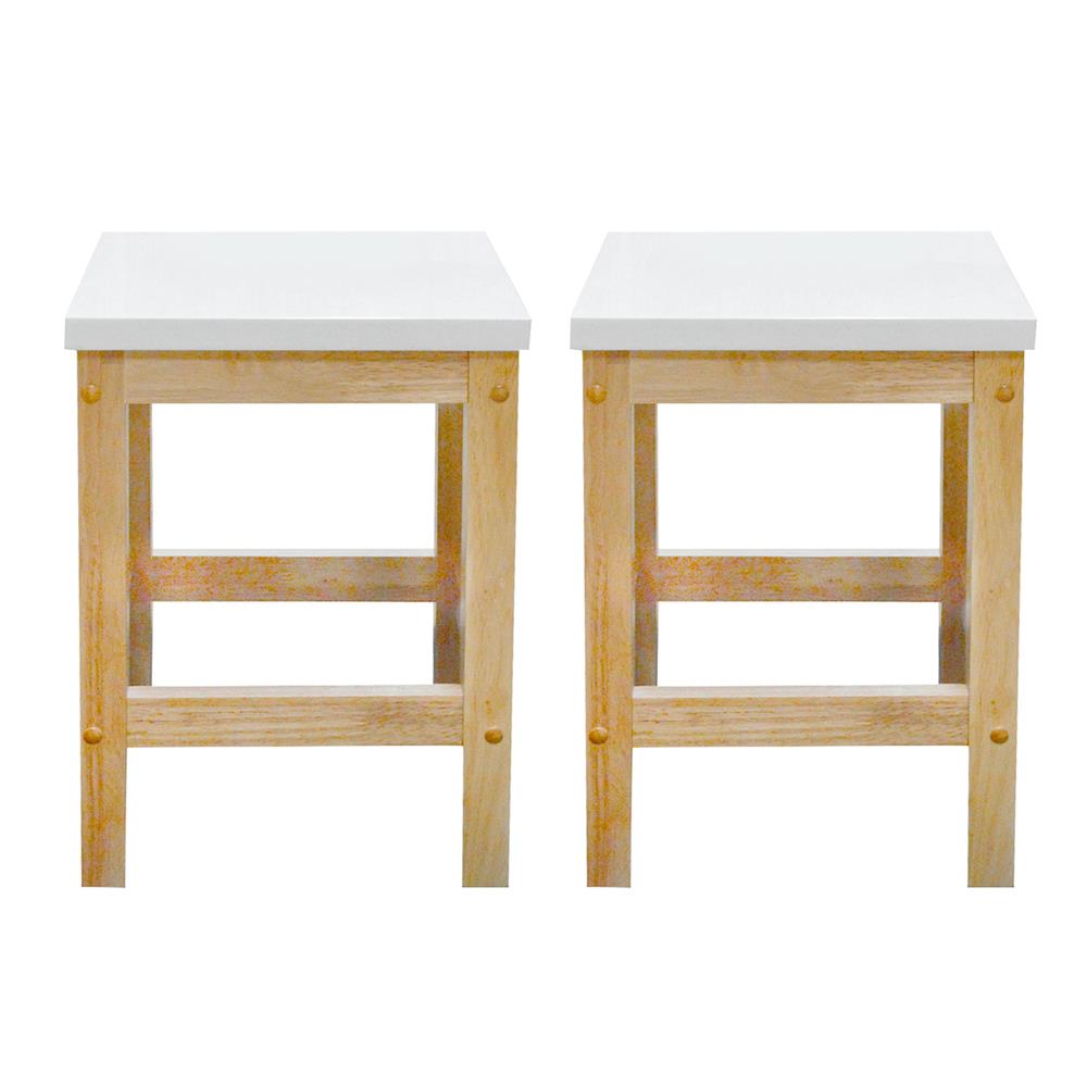 เก้าอี้ FURDINI DANNY สี NATURAL/ขาว 2 ตัว