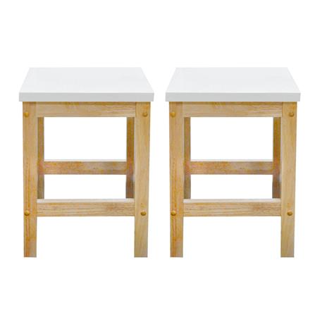 เก้าอี้ FURDINI DANNY สี NATURAL/ขาว 2 ตัว_0