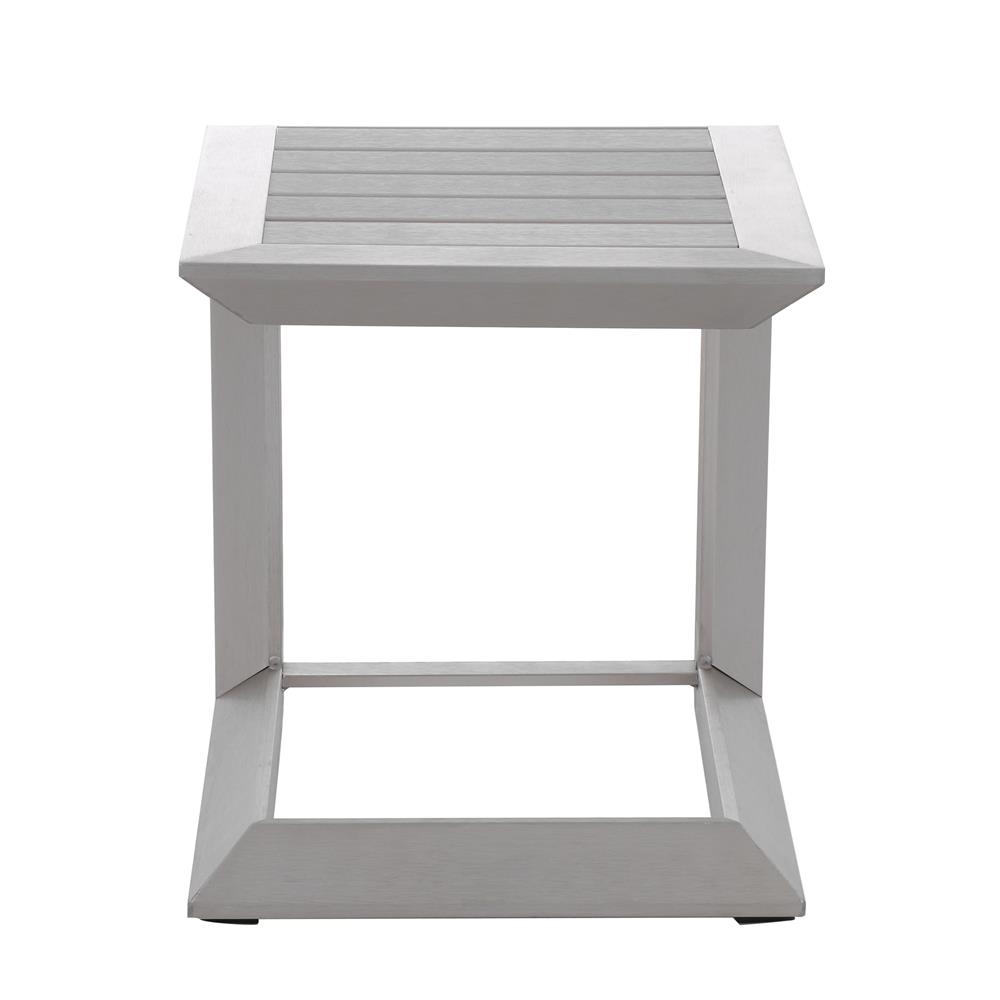 โต๊ะข้างไม้พลาสวูด SPRING EMBRACE 40 ซม. สีเทา