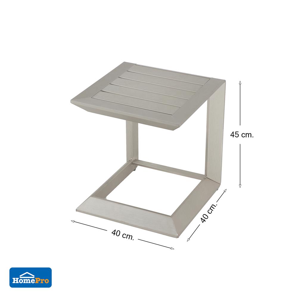 โต๊ะข้างไม้พลาสวูด SPRING EMBRACE 40 ซม. สีเทา