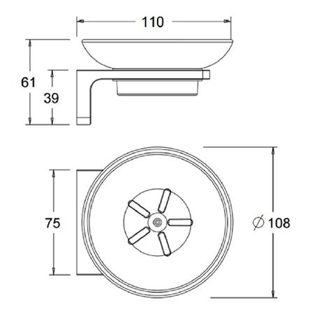 ที่ใส่สบู่ AMERICAN STANDARD K-1382-42-N สีโครม_1