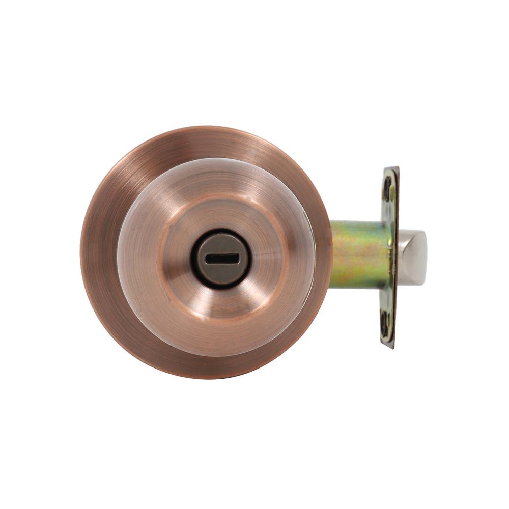 ลูกบิดห้องน้ำ หัวกลม FITT 587ACP สีทองแดงรมดำ